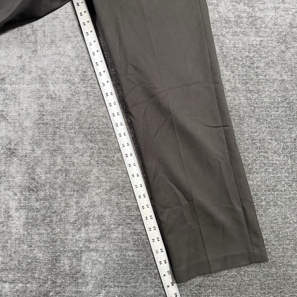 Van Heusen - Men's Dress Slacks Pants Size 30x29 Black Polyester - Picture 9 of 10